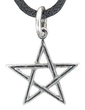 Pentagramm 45 mit Schlangenkette - Silber