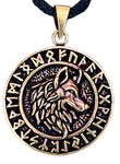 Anhänger 155 Wolfskopf - Bronze