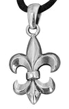 Fleur-de-Lis 40 mit Schlangenkette - Silber