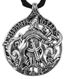 Anhänger 398 Tyr mit Fenrir - Silber