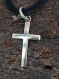 Kreuz 19 mit Schlangenkette - Silber