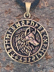 Anhänger 155 Wolfskopf - Bronze