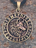 Anhänger 155 Wolfskopf - Bronze