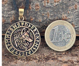 Anhänger 155 Wolfskopf - Bronze